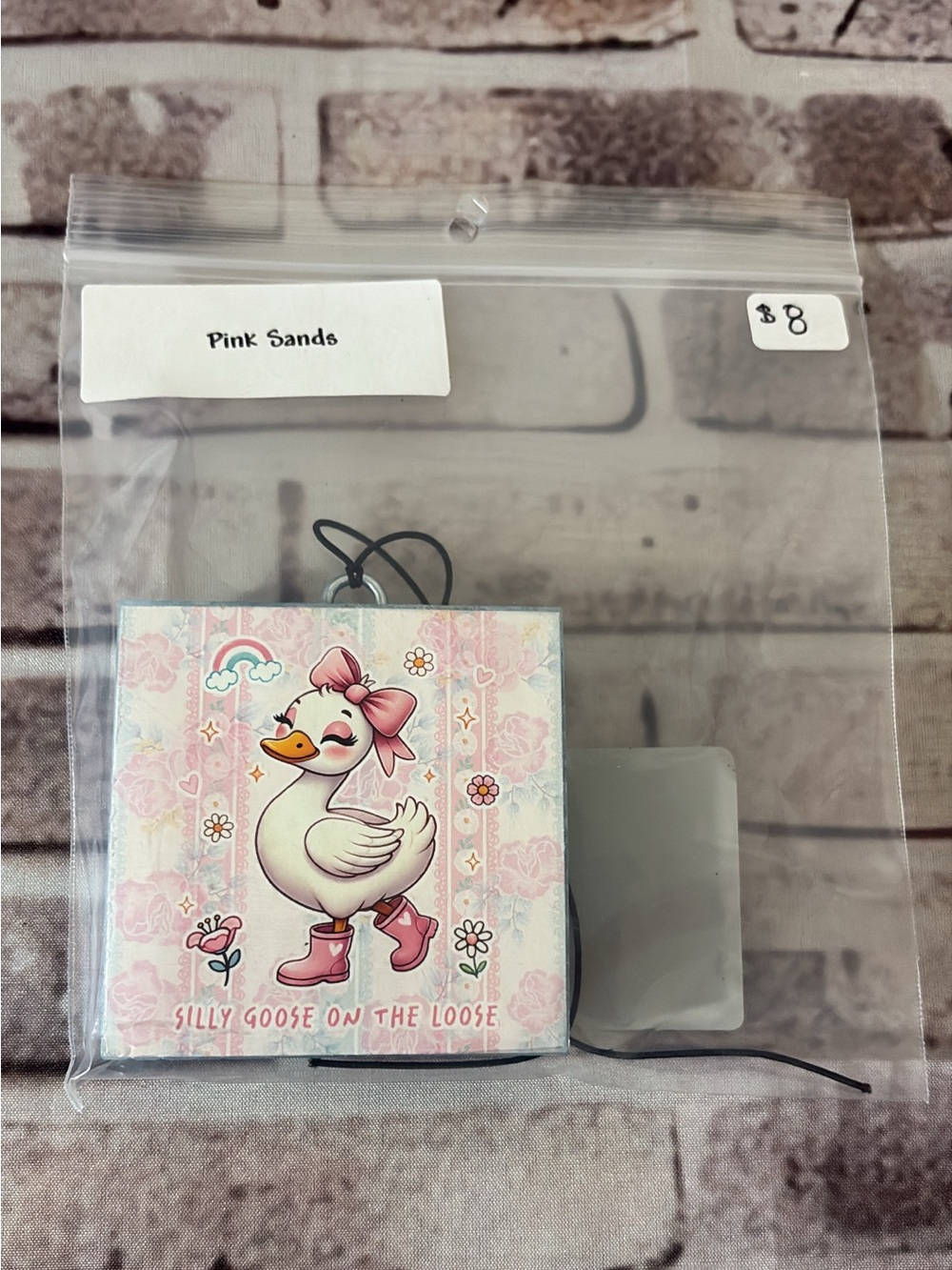 Pink Sands Silly Goose Bird car freshener